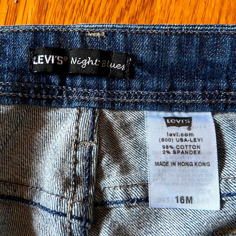 LEVI’S 👖 SILVER TAG RED TAB EMBELLISHED STRETCH BLING BOOTCUT JEANS Women’s 16 M - Picture 9 of 10
